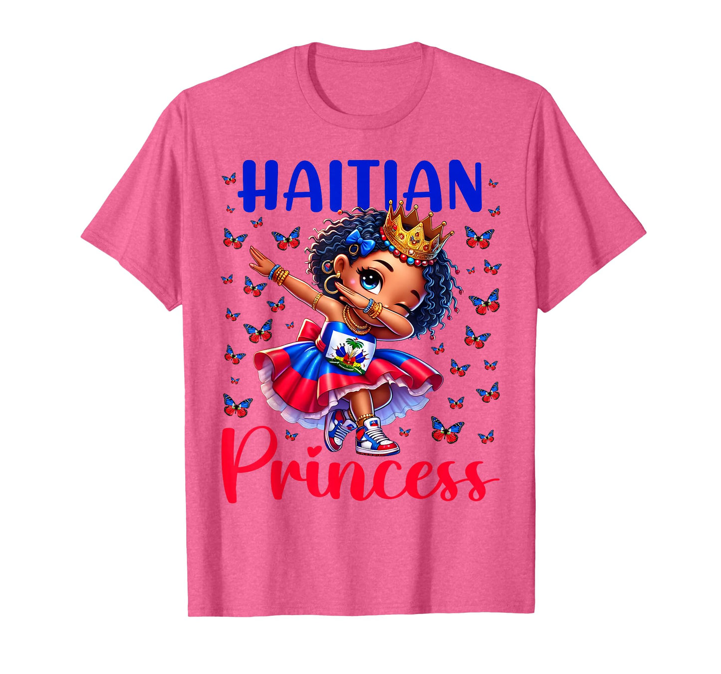 Haitian Princess Dabbing for girls & kids T-Shirt