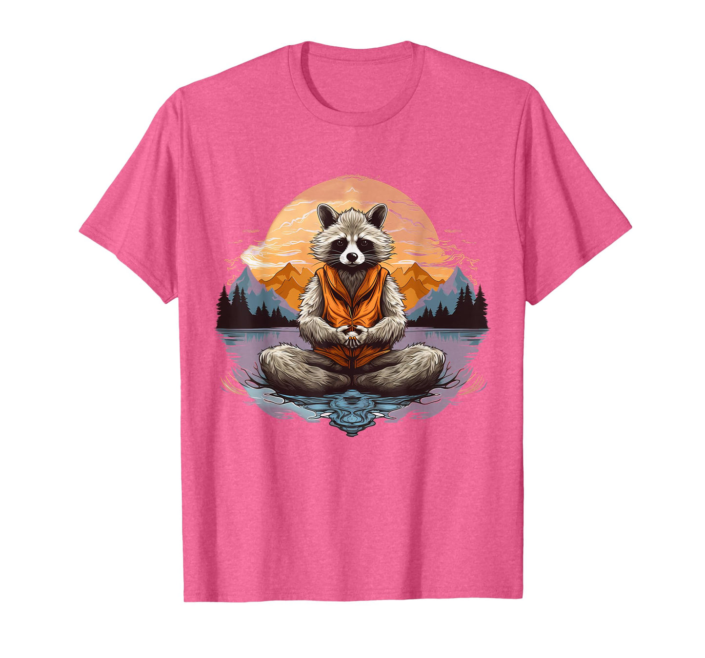 Racoon Meditation Yoga T-Shirt