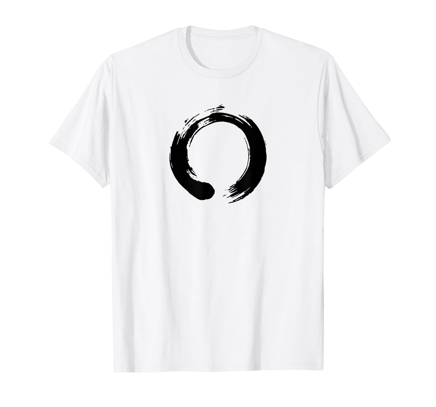 Black Enso Zen Circle Calligraphy Shirt T-Shirt