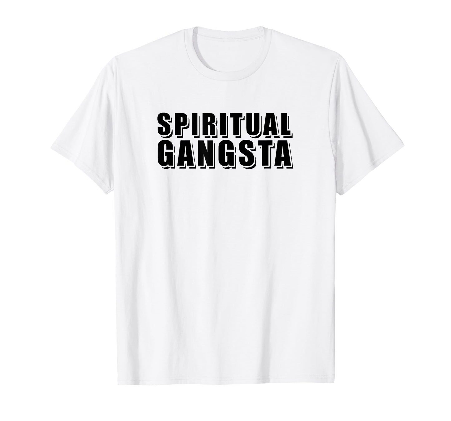 Womens Mens Funny Yoga Spiritual Gangsta Shirts