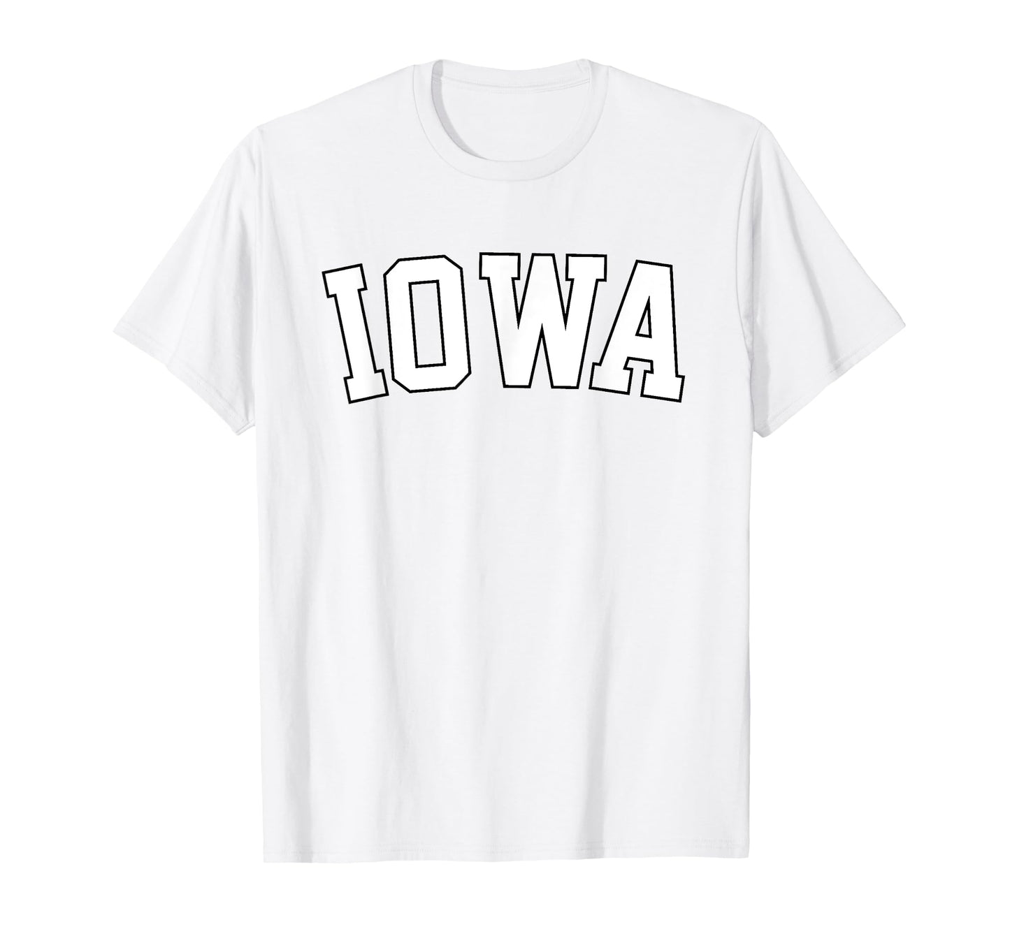 Retro Iowa Tee Vintage Iowa Black Gold Iowa Throwback Design T-Shirt