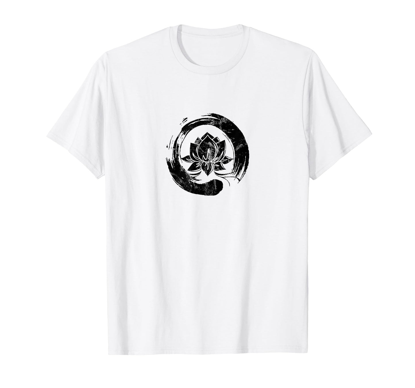 Enso Zen Circle of Enlightenment Lotus Vintage T-shirt