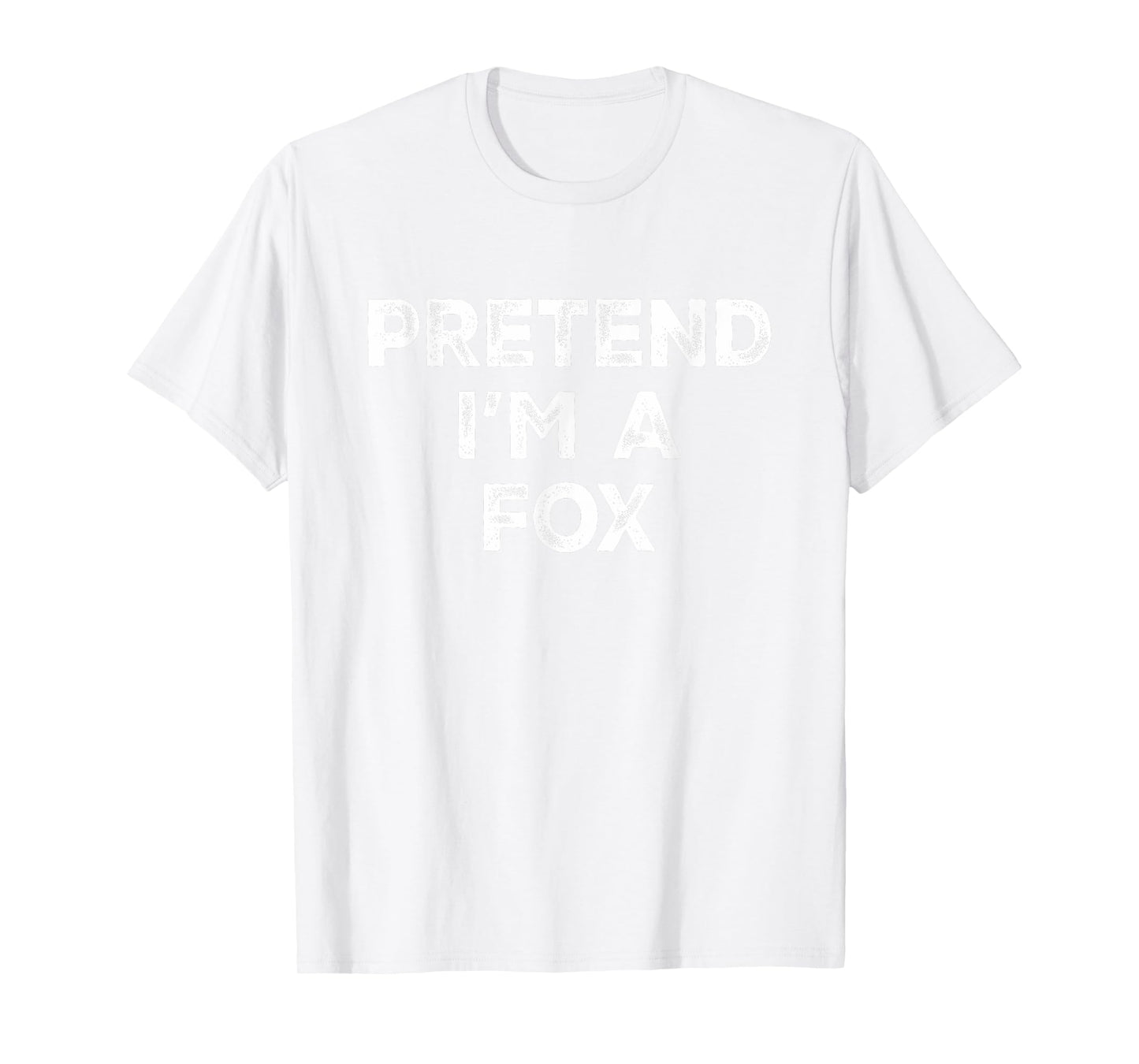 Pretend I'm A Fox Lazy Halloween Costume T-Shirt
