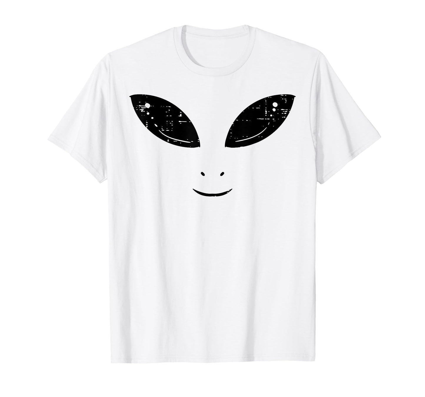 Alien Face Funny Costume UFO Space Boys Girls Kids Men Women T-Shirt