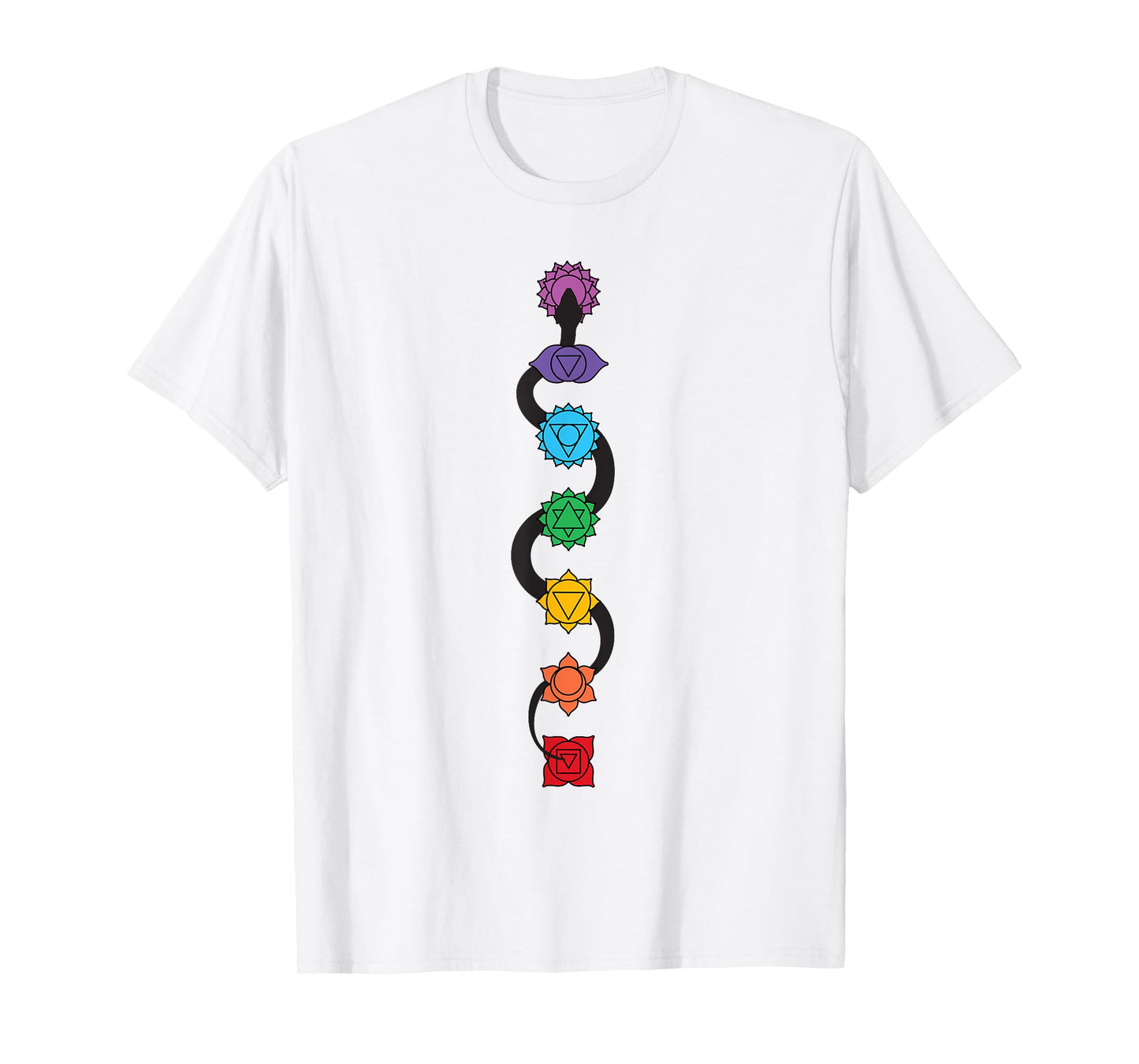 Kundalini Serpent Rising 7 Chakras Yoga - Kundalini Snake T-Shirt