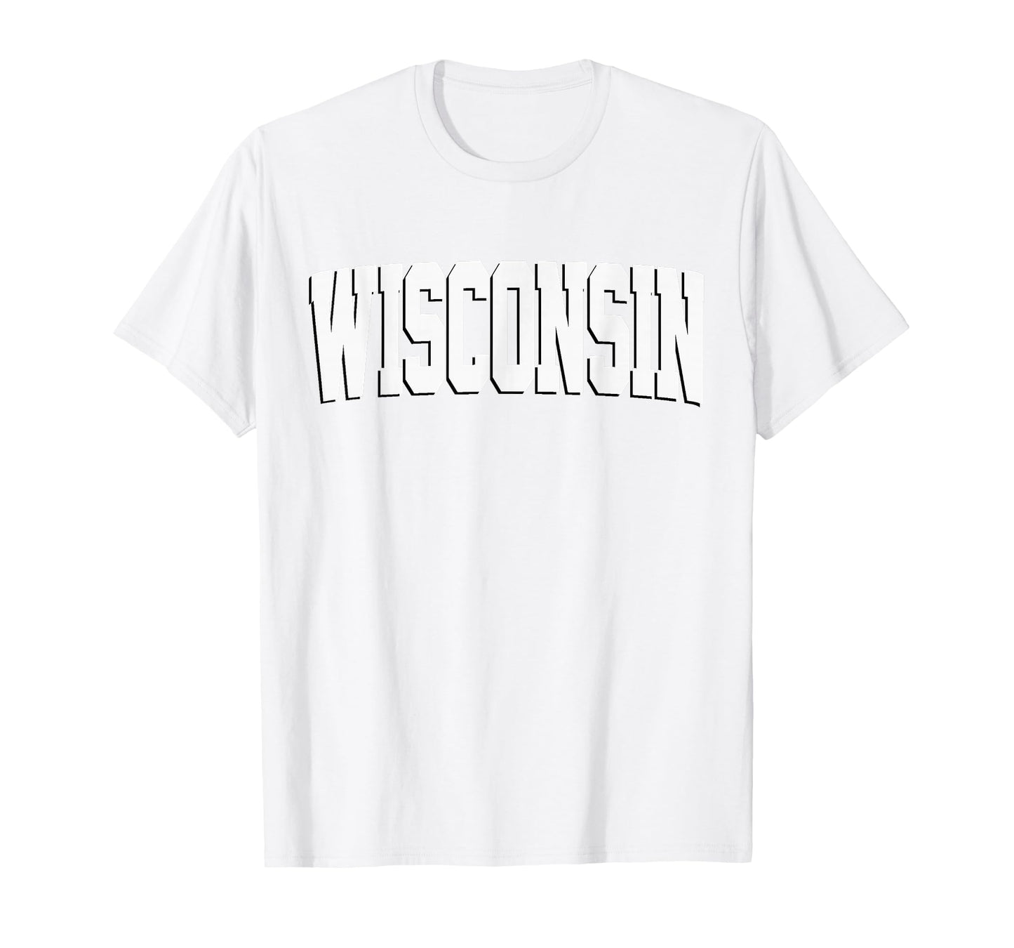 Vintage Wisconsin Mens Wisconsin Womens Red Retro Wisconsin T-Shirt