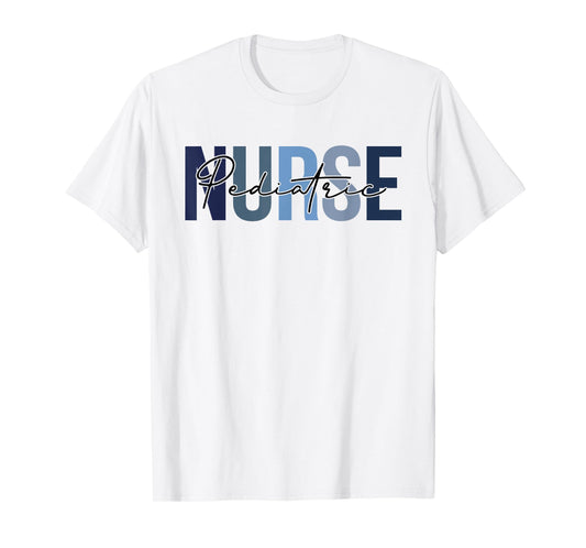 Retro Pediatric Nurse Gifts Womens Nursing Apparel T-Shirt
