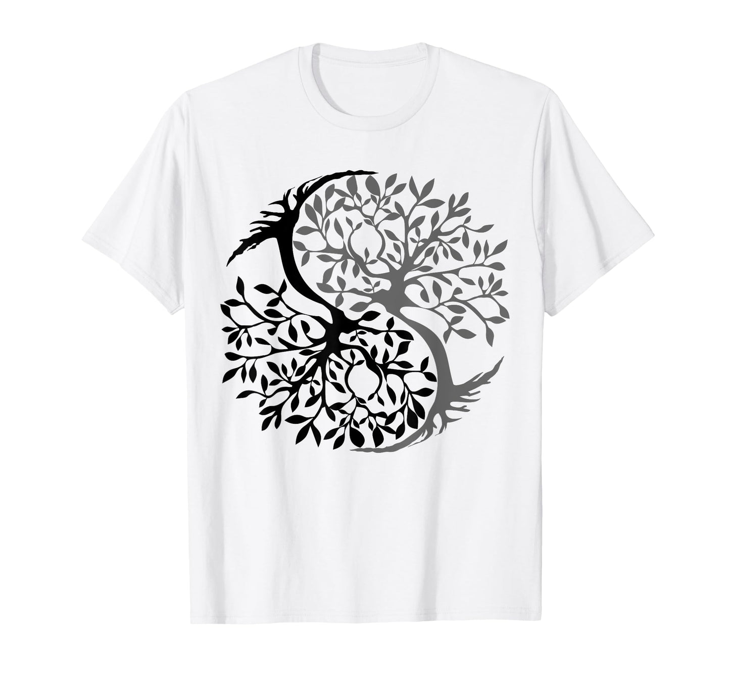 Tree Of Life Yin Yang Symbol Funny Bonsai Zen Gift Men Women T-Shirt