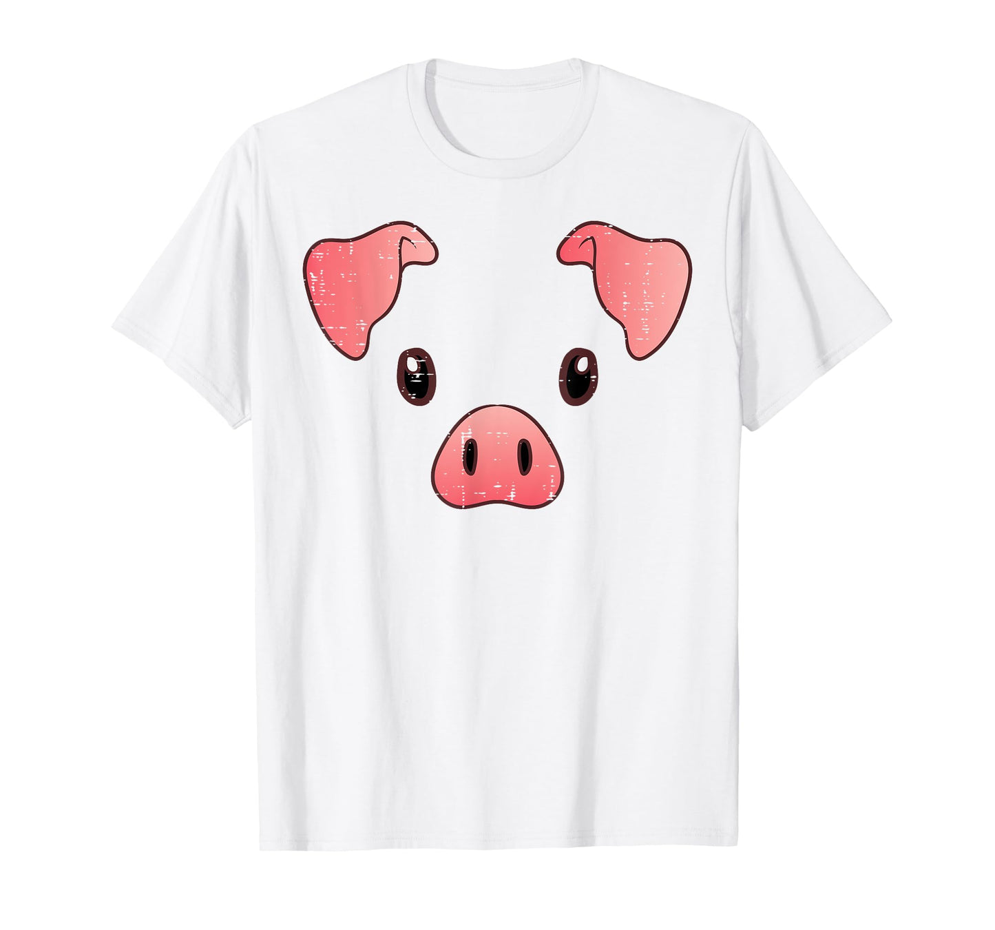Pig Face Costume Cute Hog Halloween Animal Kids Women Men T-Shirt