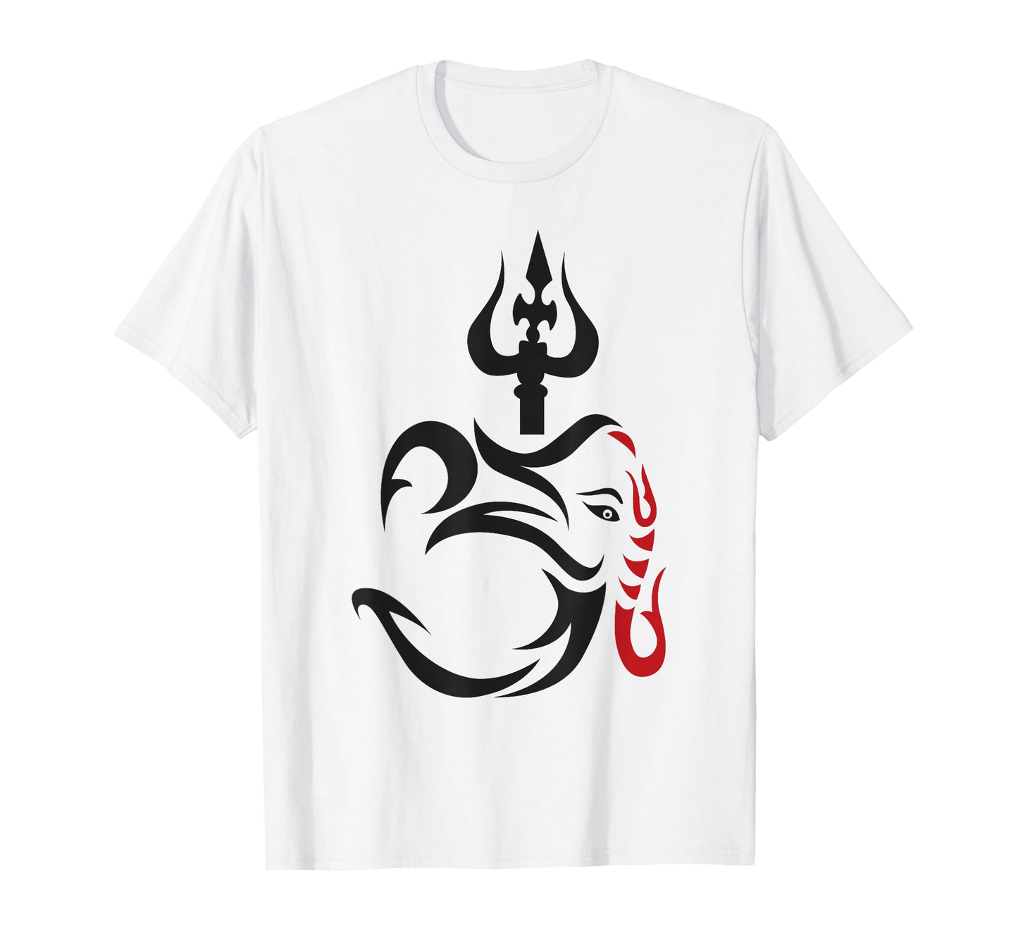 OM-Ganesha And Lord Shiva Divine Trident Trishul T-Shirt T-Shirt