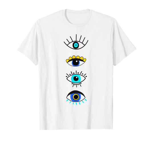 Evil Eye Curse Protection Seeing Eyes Nazar Mati Evil Eye T-Shirt