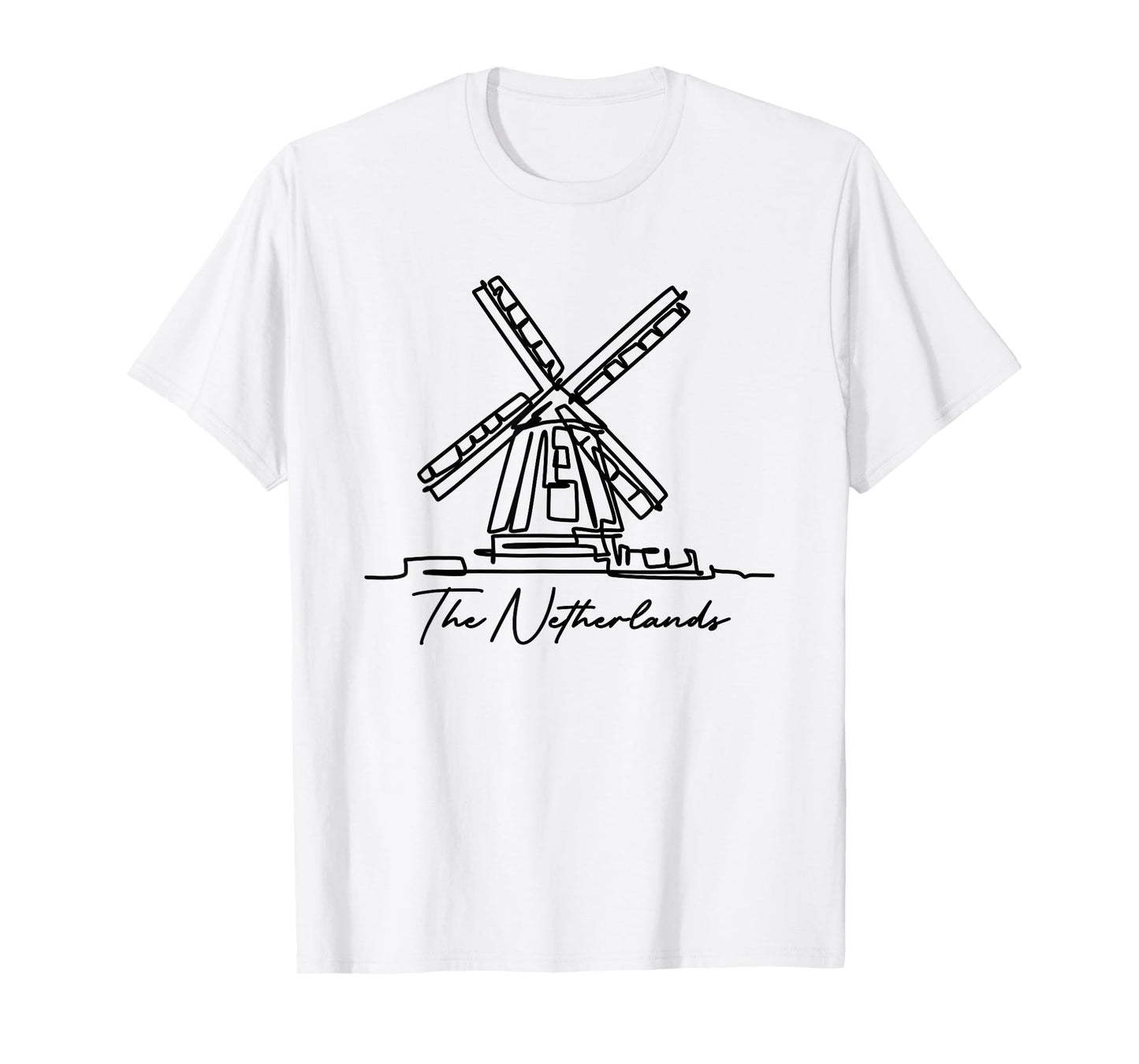 The Netherlands Windmill Amsterdam Zaanse Schans Souvenir T-Shirt