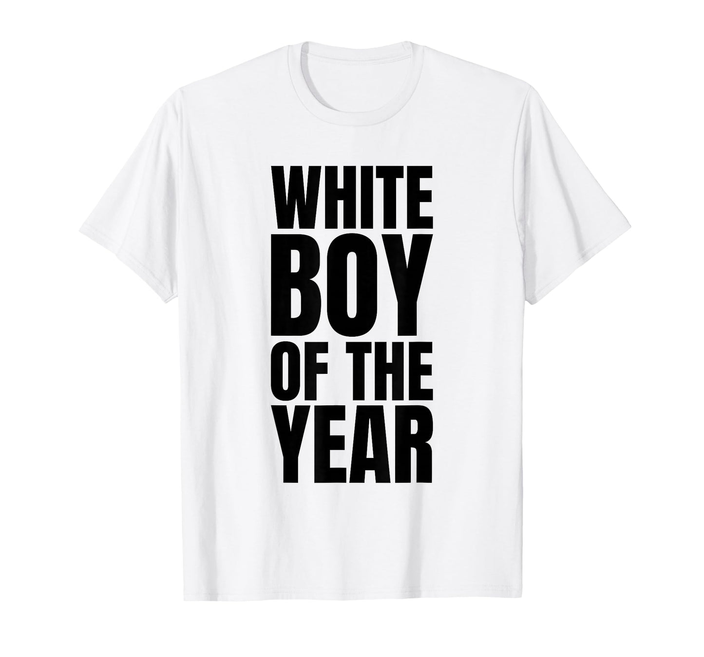 White Boy Of The Year For Men Boys Kids Funny Graphic T-Shirt