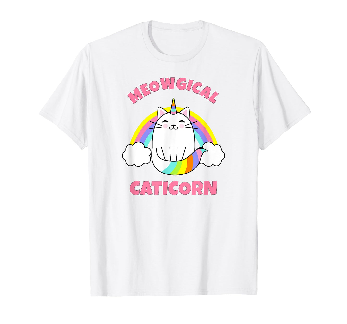 Caticorn Rainbow T-Shirt Meowgical Cat Unicorn Kittycorn Tee