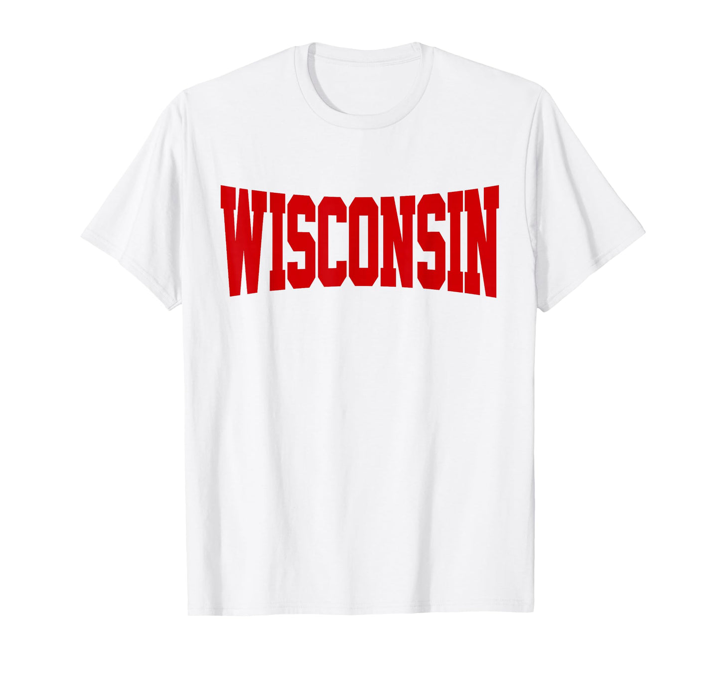 Vintage Wisconsin Mens Wisconsin Womens Red Retro T-Shirt