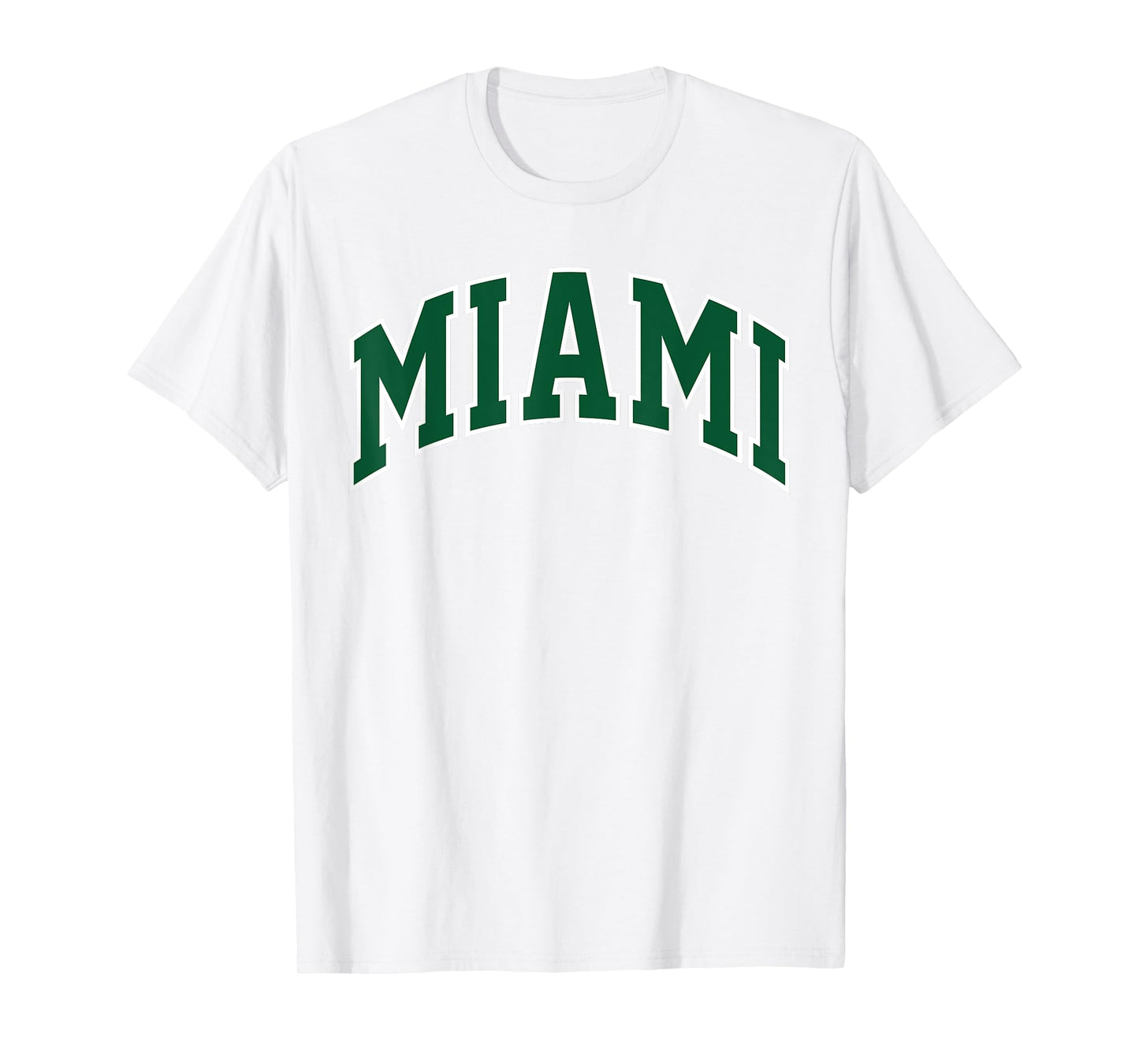 Retro Miami Men Miami Women Vintage Green White FL Souvenir T-Shirt