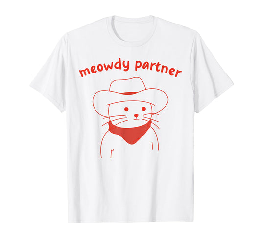 Meowdy Partner Cat Cowboy T-Shirt