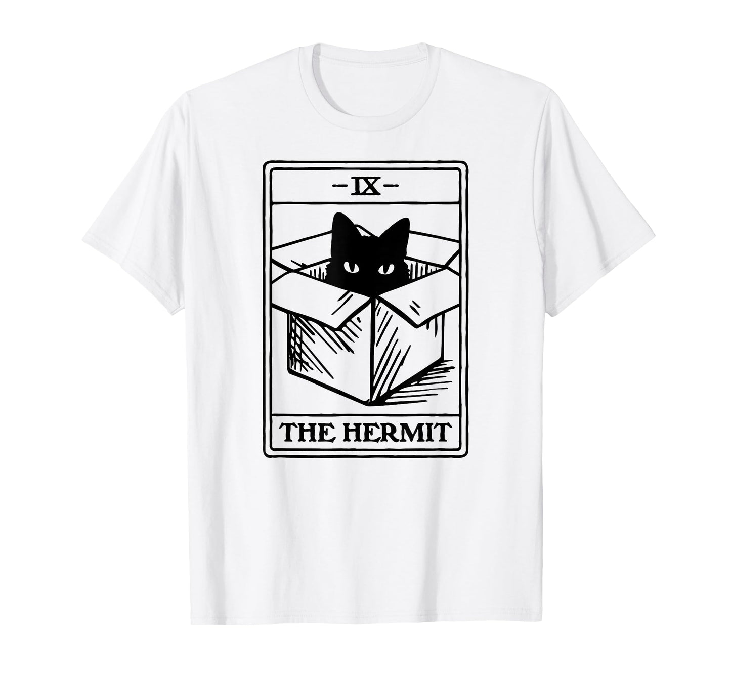 Hermit Cat Tarot Card T-Shirt