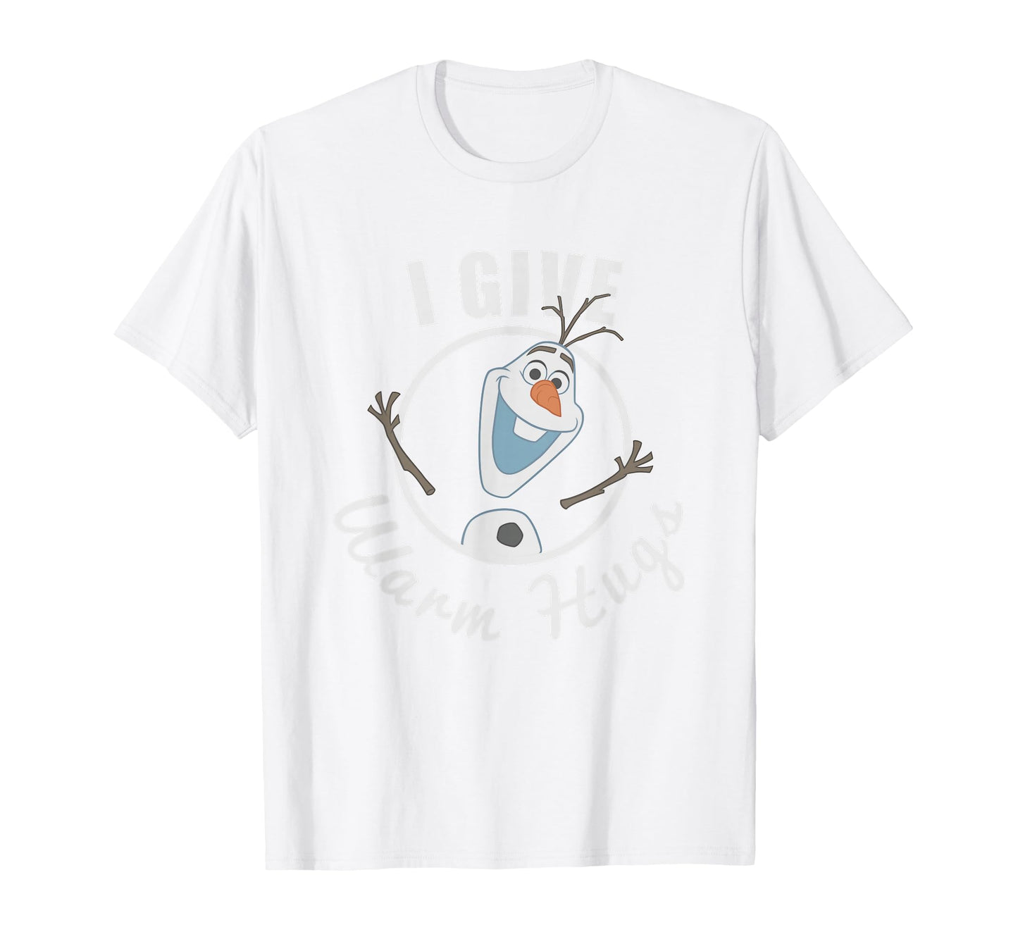 Disney Frozen I Give Warm Hugs Olaf Portrait Vintage T-Shirt