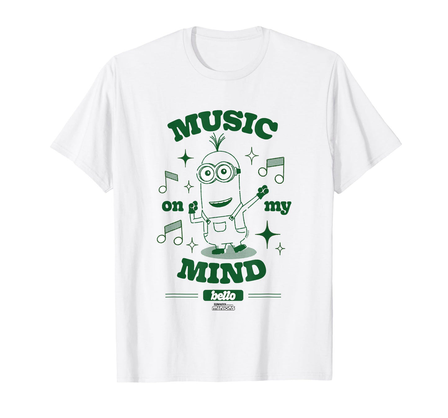 Minions Music On My Mind Bello Minion Dance Party T-Shirt