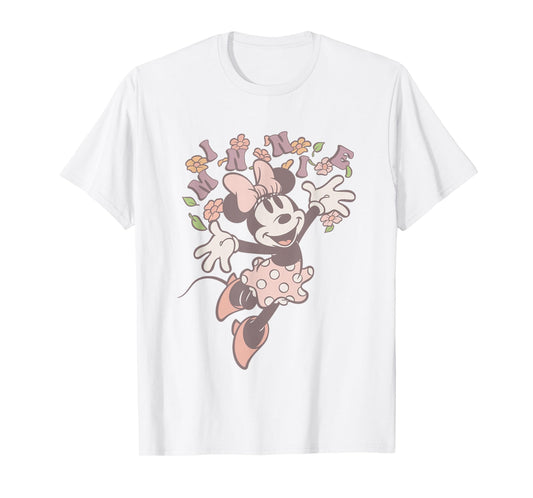 Disney Minnie Mouse Classic Minnie With Flowers T-Shirt