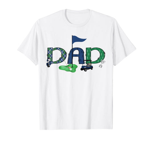 Dad Of The Birthday Boy Hole in One Golf Sport Matching T-Shirt