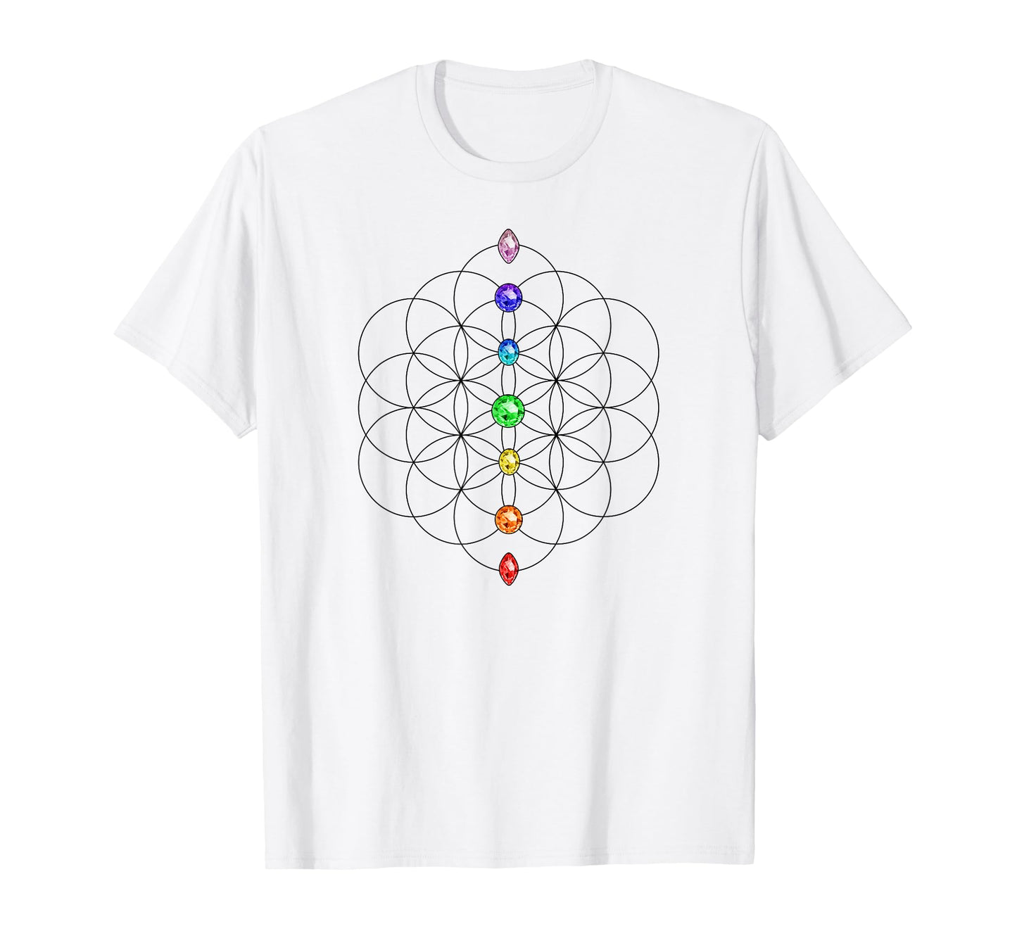 Flower of Life, Chakra, Sacred Geometrie, Yoga, Symbol T-Shirt