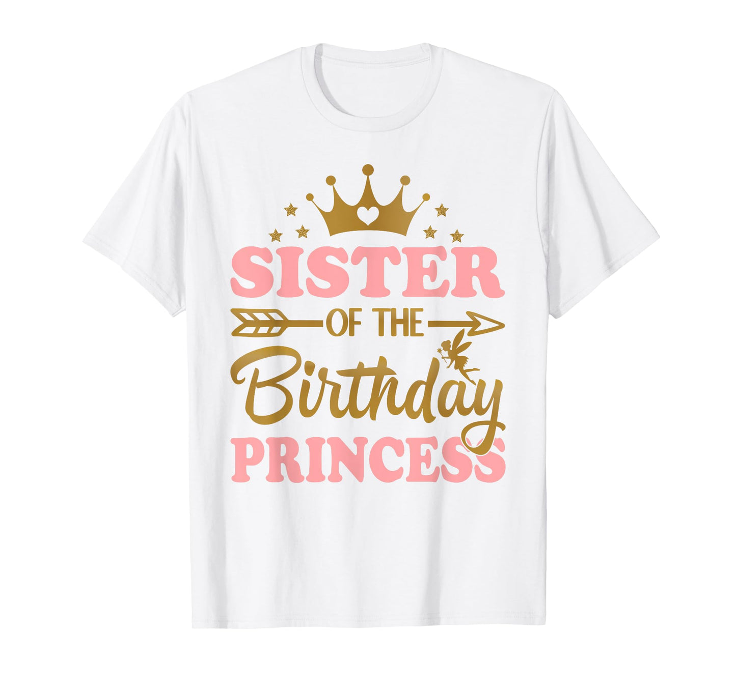 Sister of The Birthday Princess Themed Family Girl Birthday T-Shirt