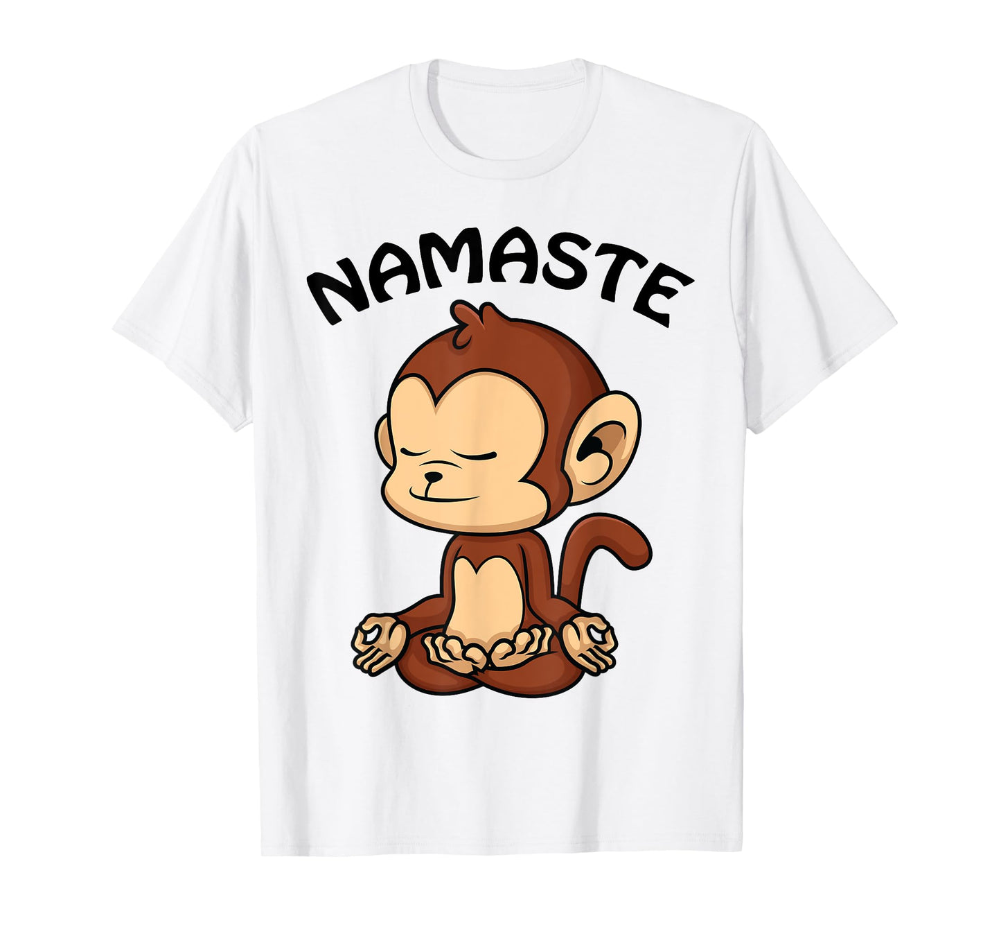 Monkey Yoga Shirt Cute Monkey Lovers Gift Funny Namaste Yoga T-Shirt