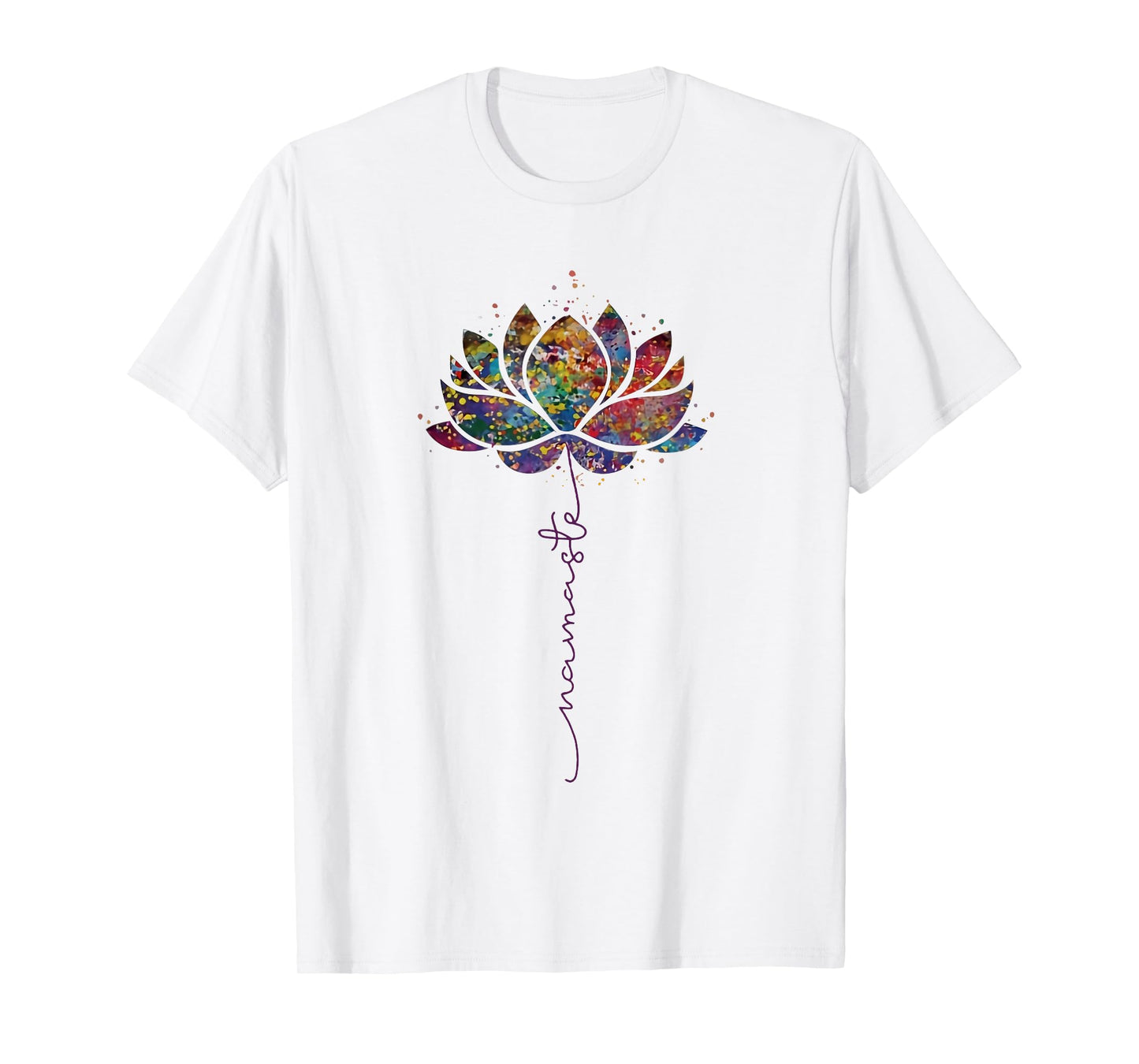 Lotus Flower Namaste Yoga Meditation Zen Bohemian Spiritual T-Shirt