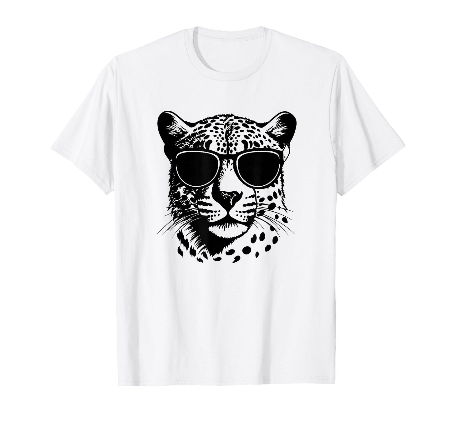 Funny Sunglasses Savanah Cheetah Lover T-Shirt