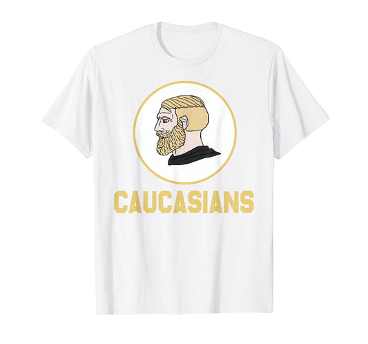 Caucasians Funny Vintage Caucasians Pride T-Shirt