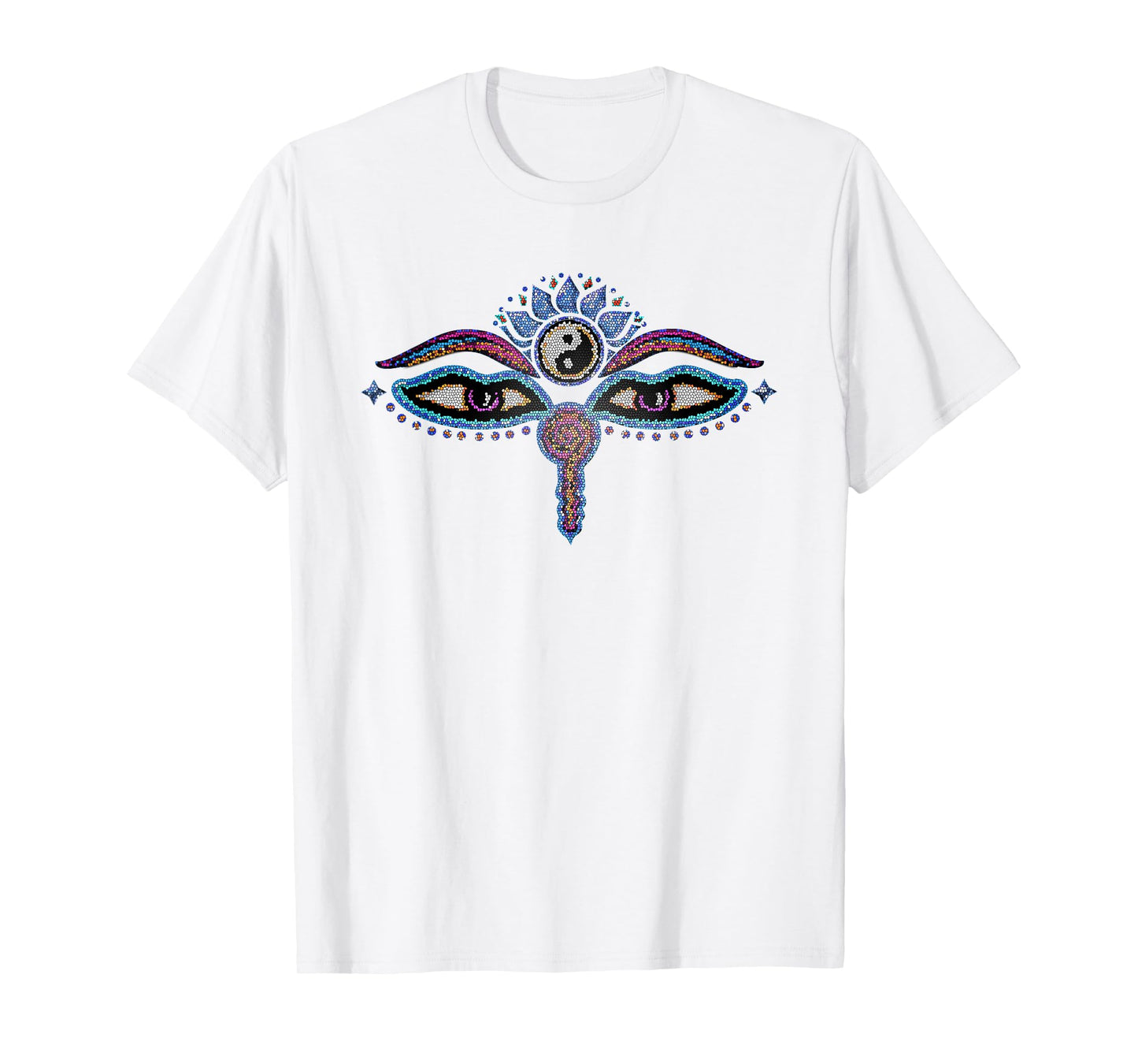 Buddha eyes, buddhism, yin yang, lotus flower, yoga, spirit T-Shirt