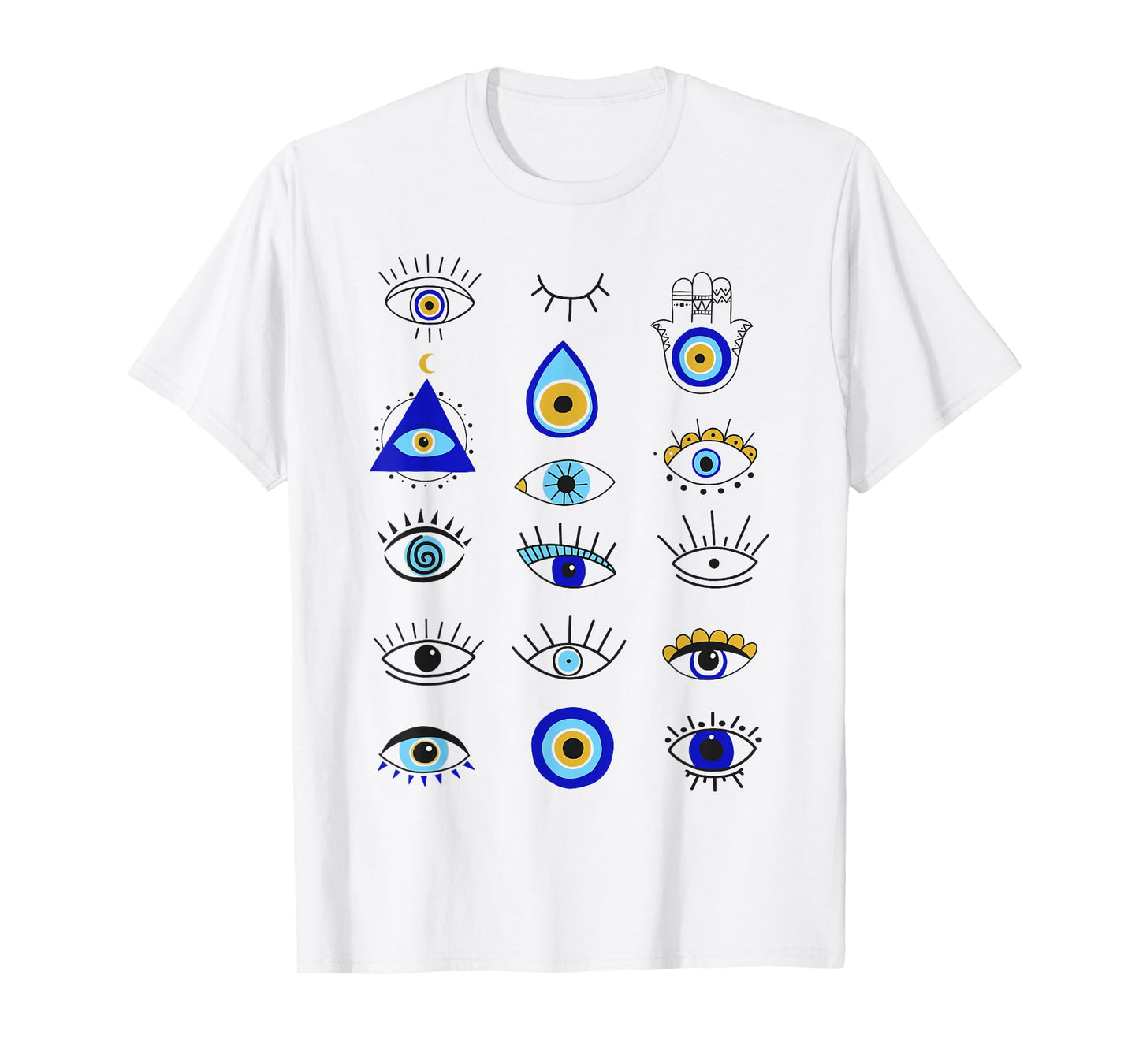 Evil Eye Curse Protection Hand of Hamsa Seeing Eyes Evil Eye T-Shirt