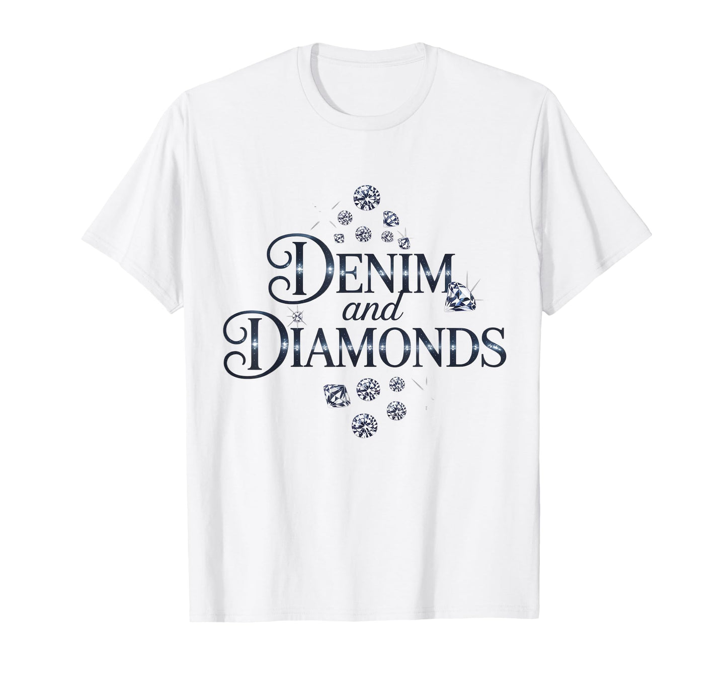 Denim And Diamonds for Ladies 2025 Denim with Diamonds Jeans T-Shirt