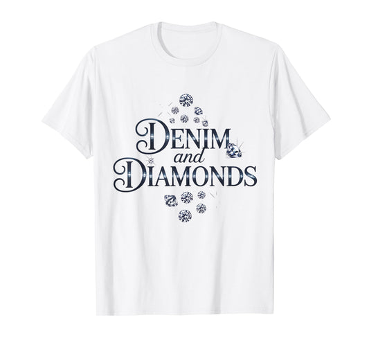 Denim And Diamonds for Ladies 2025 Denim with Diamonds Jeans T-Shirt