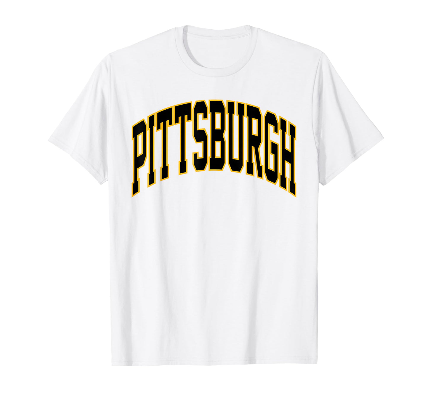 Retro Pittsburgh Throwback Classic Pittsburgh Black Gold Tee T-Shirt