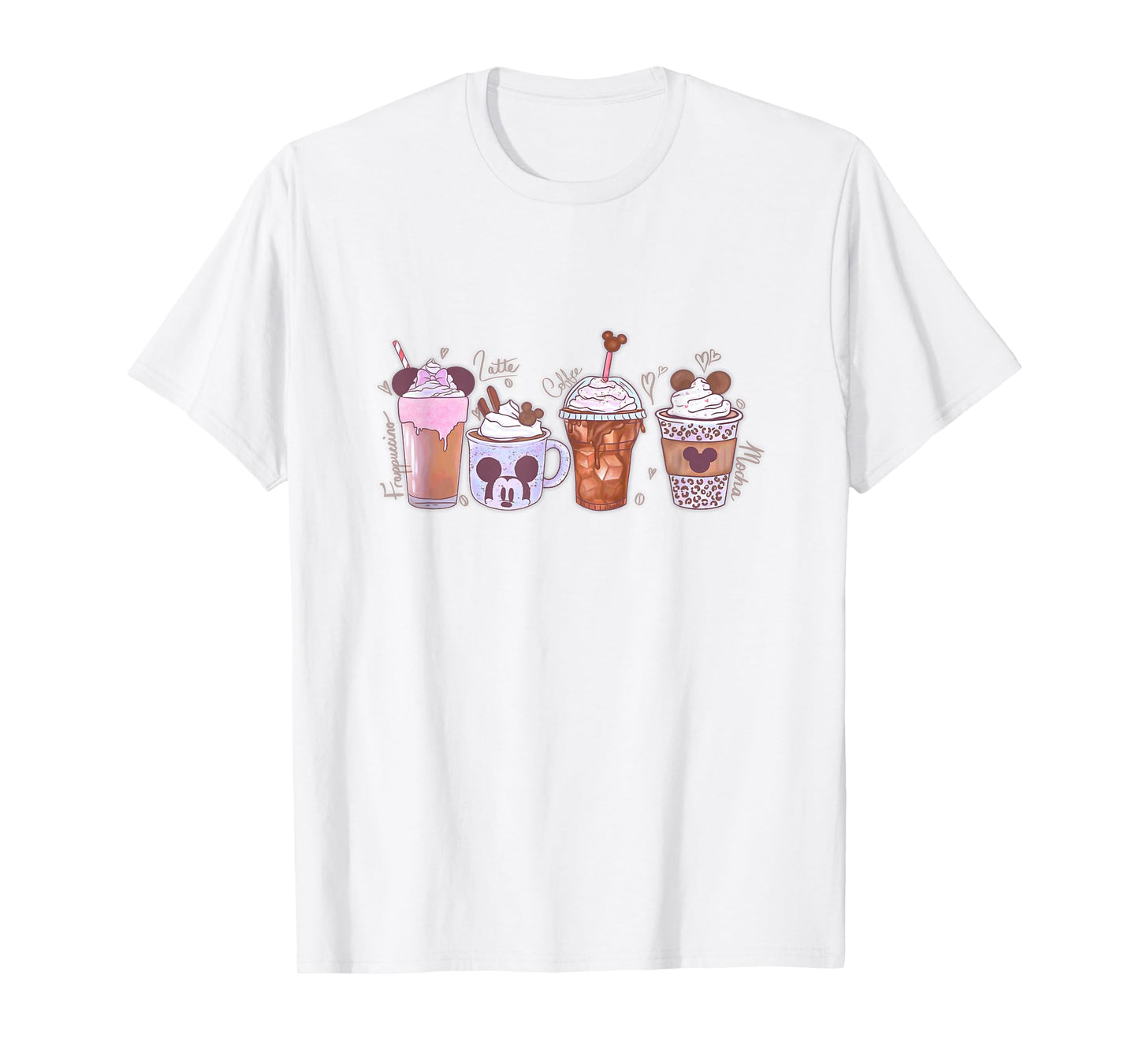 Disney Mickey And Friends Coffee Vibes Frozen Treats Logo T-Shirt