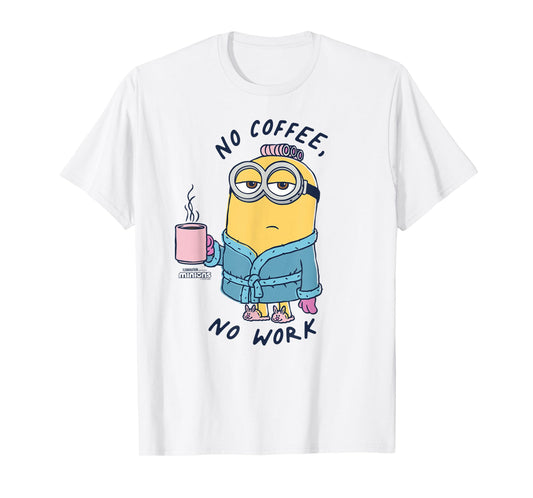 Minions Dave No Coffee No Work T-Shirt