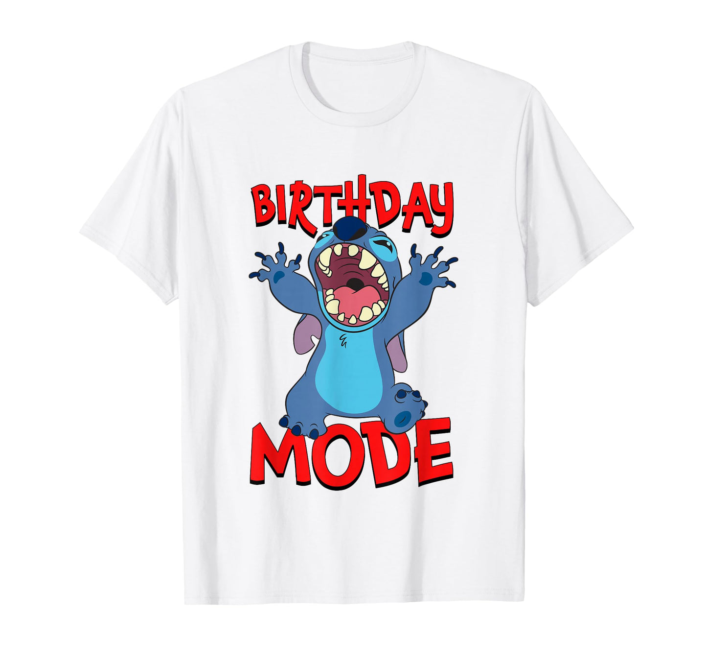 Disney Lilo & Stitch Birthday Mode Activated Stitch Logo T-Shirt
