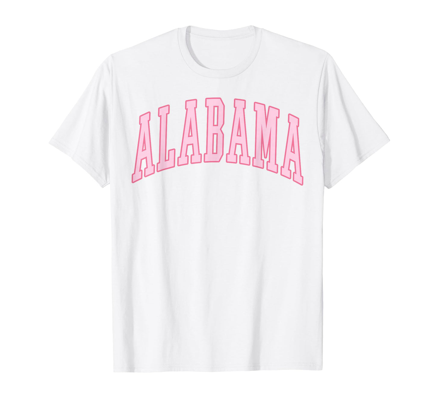 Alabama Vintage Preppy Varsity Pink Sports T-Shirt