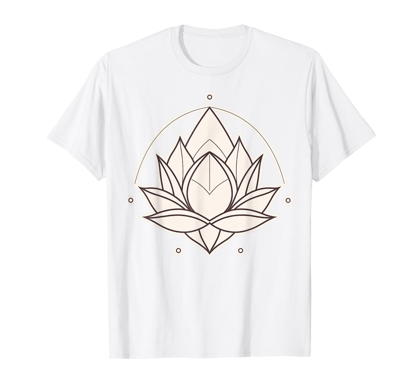 Spiritual Zen Lotus Flowers on simple Lotus Flower T-Shirt