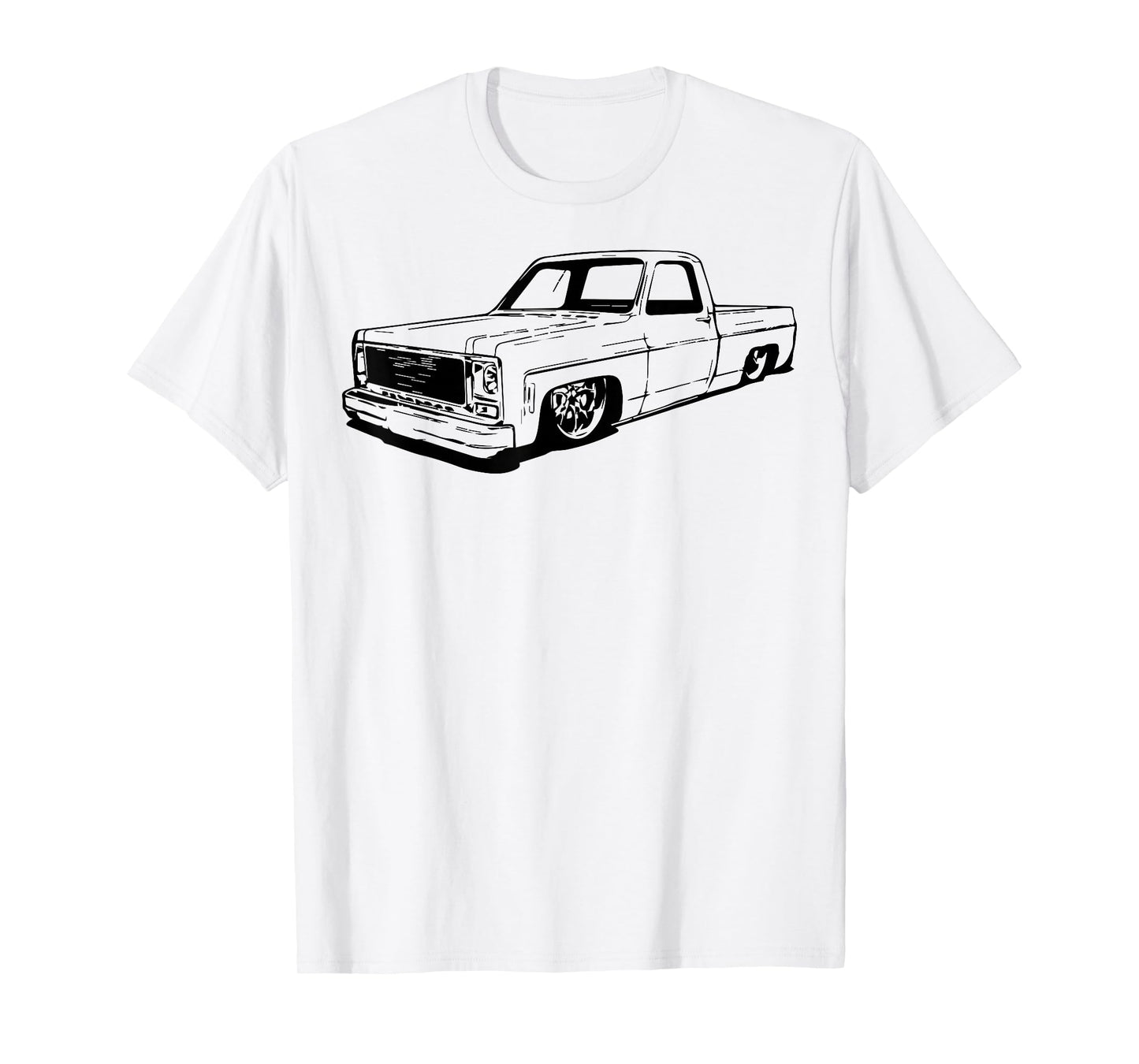 Vintage 73-87 Mini C10 Truck Slammed Graphic Dad Gag Father T-Shirt