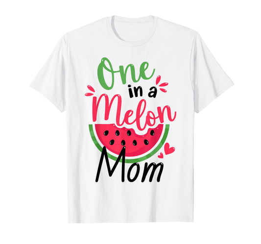 One in a Melon Mom 1st Birthday Party Family Matching T-Shirt