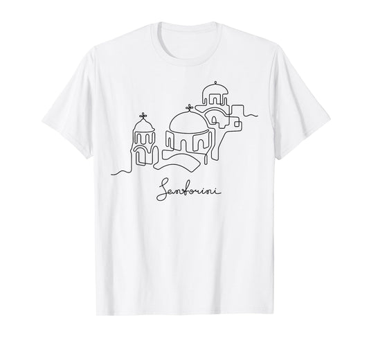 Europe Greece Athens Santorini Family Vacation Souvenir Tee T-Shirt