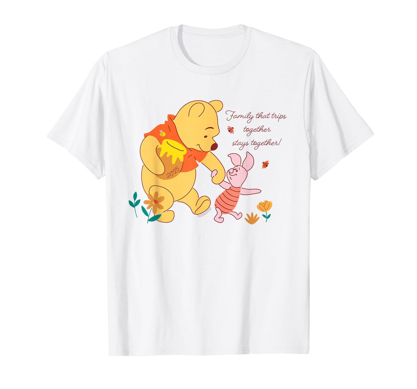 Disney Winnie the Pooh & Piglet Family Trip Vacation 2025 T-Shirt