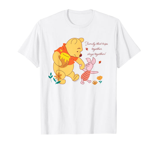 Disney Winnie the Pooh & Piglet Family Trip Vacation 2025 T-Shirt