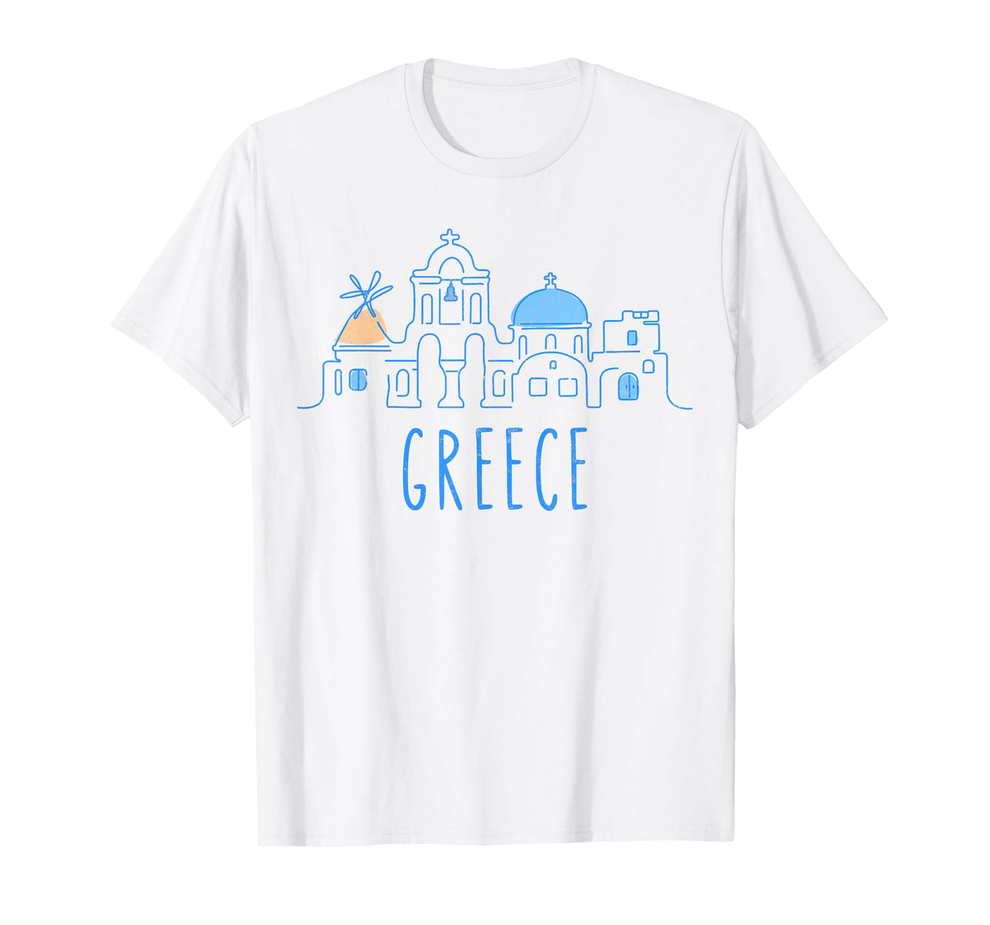 Europe Greece Athens Santorini Family Vacation Souvenir Tee T-Shirt