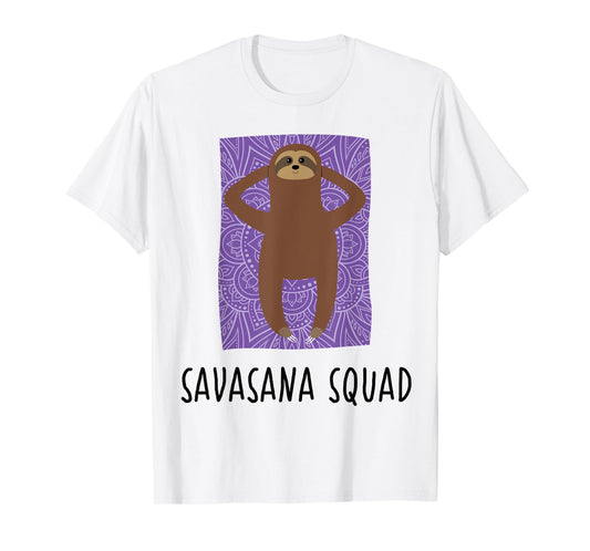 Savasana Squad Shirt | Practicioner Instructor Sloth Yoga T-Shirt