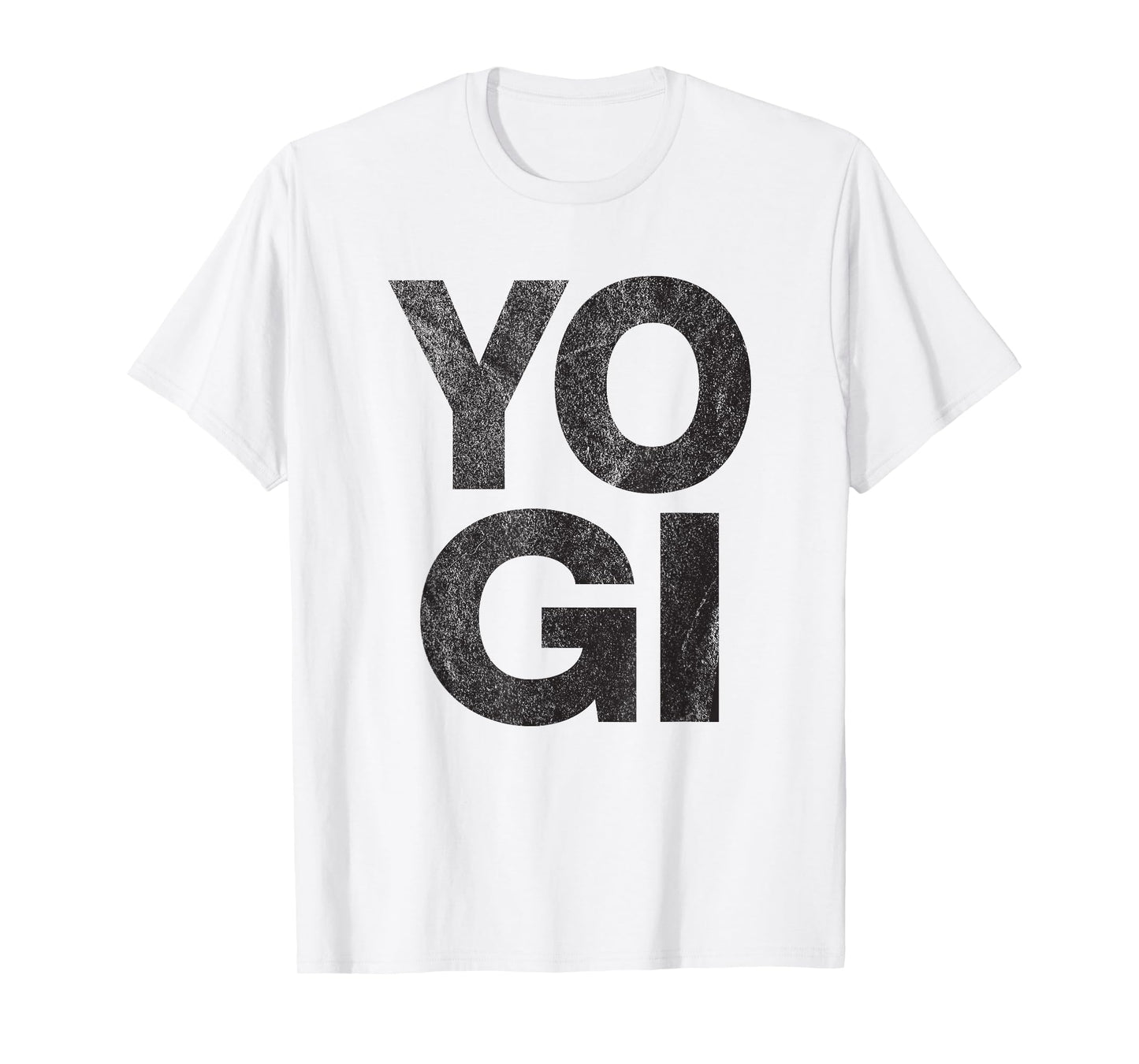 YOGI - distressed retro yoga lover workout gym exercise zen T-Shirt